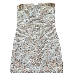 Two Sisters White Lace Mini Dress